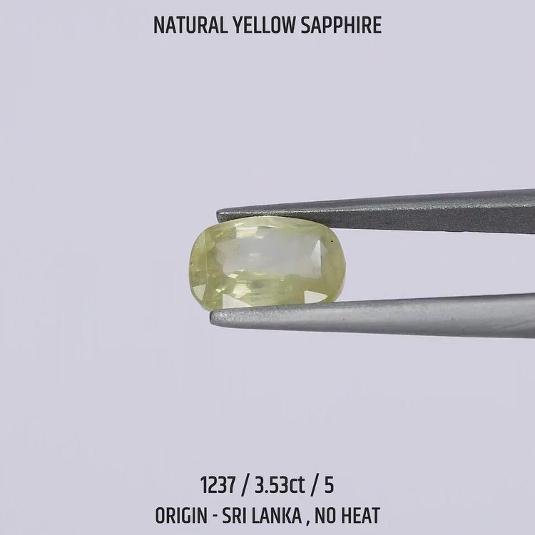 Yellow Sapphire - 1237-3.53Ct-5