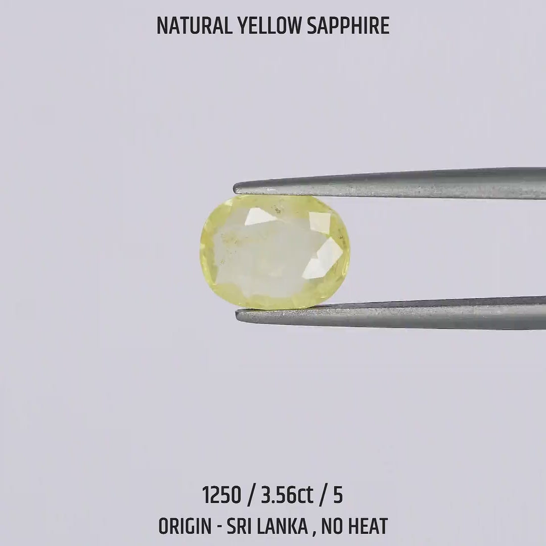 Yellow Sapphire -  1250-3.56Ct-5