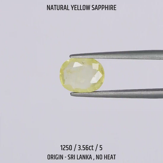 Yellow Sapphire -  1250-3.56Ct-5