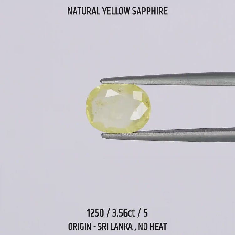 Yellow Sapphire -  1250-3.56Ct-5