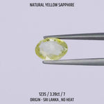 
                    
                      Load and play video in Gallery viewer, Yellow Sapphire - 1235-3.39Ct-7
                    
                  