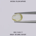 
                    
                      Load and play video in Gallery viewer, Yellow Sapphire - 1265-3.22Ct-7
                    
                  