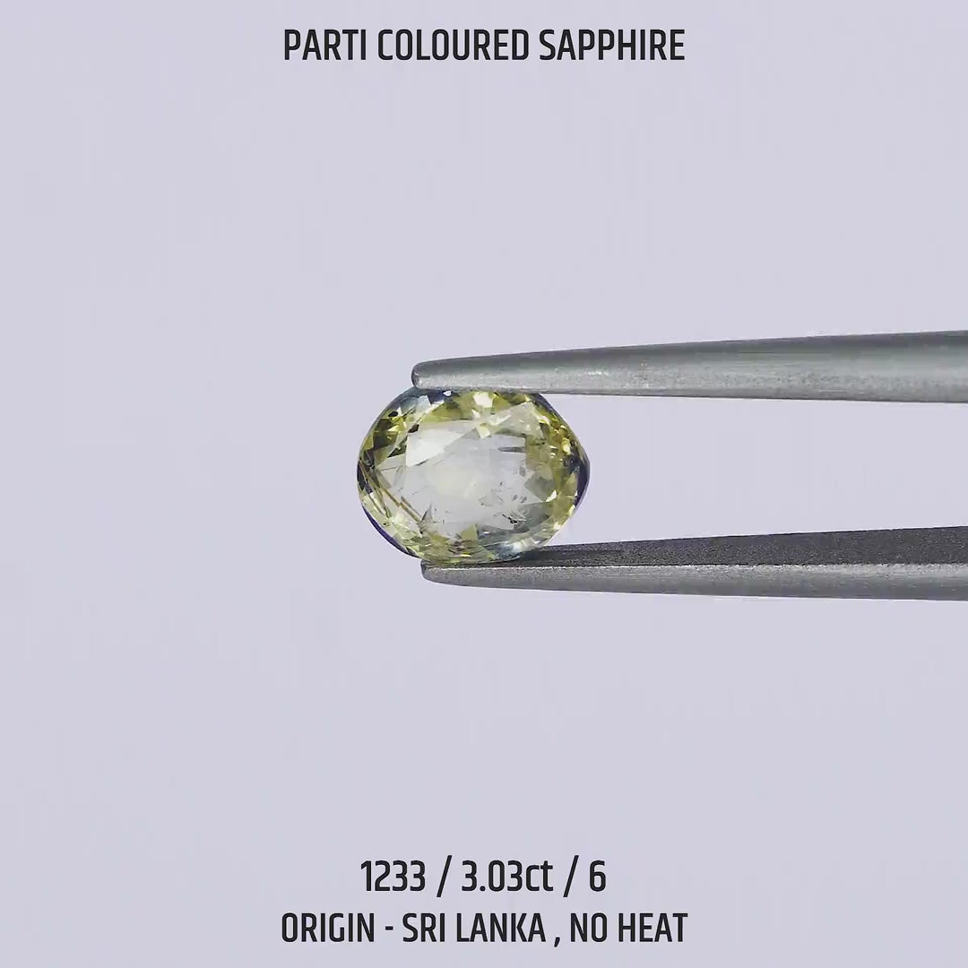 Parti Coloured Sapphire - 1233-3.03Ct-6