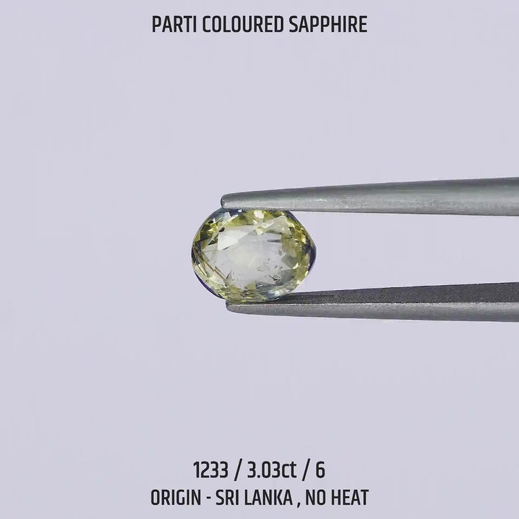 Parti Coloured Sapphire - 1233-3.03Ct-6