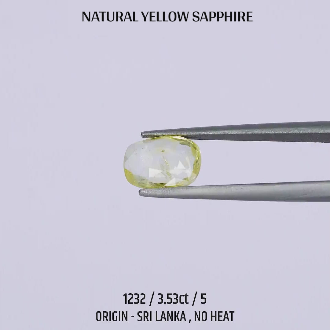 Yellow Sapphire - 1232-3.53Ct-5