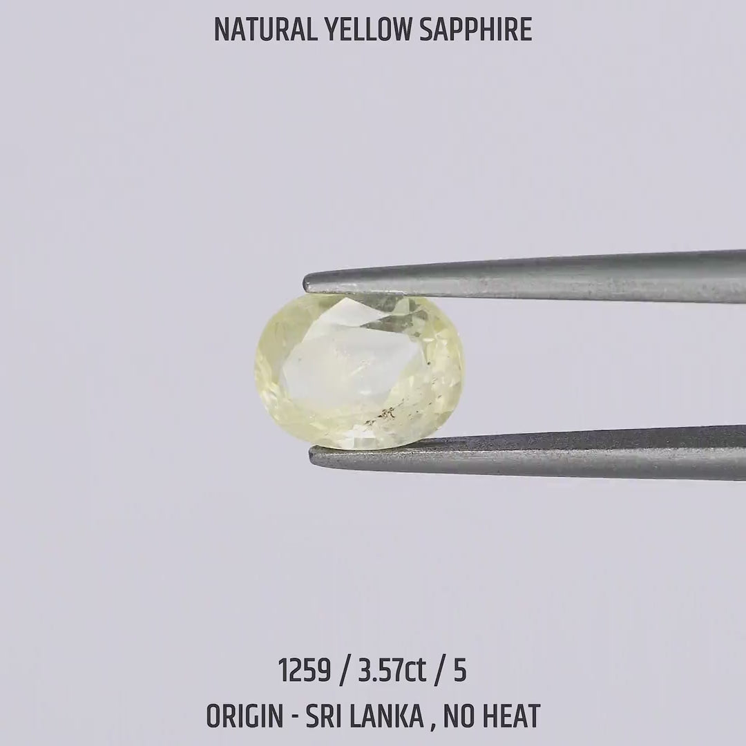 Yellow Sapphire - 1259-3.57Ct-5