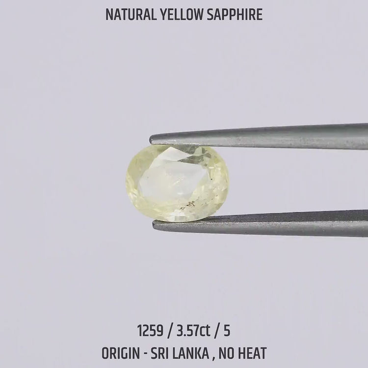 Yellow Sapphire - 1259-3.57Ct-5
