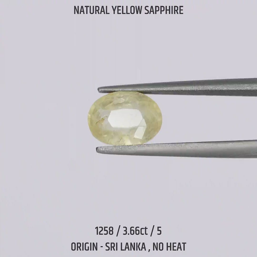 Yellow Sapphire - 1258-3.66Ct-5
