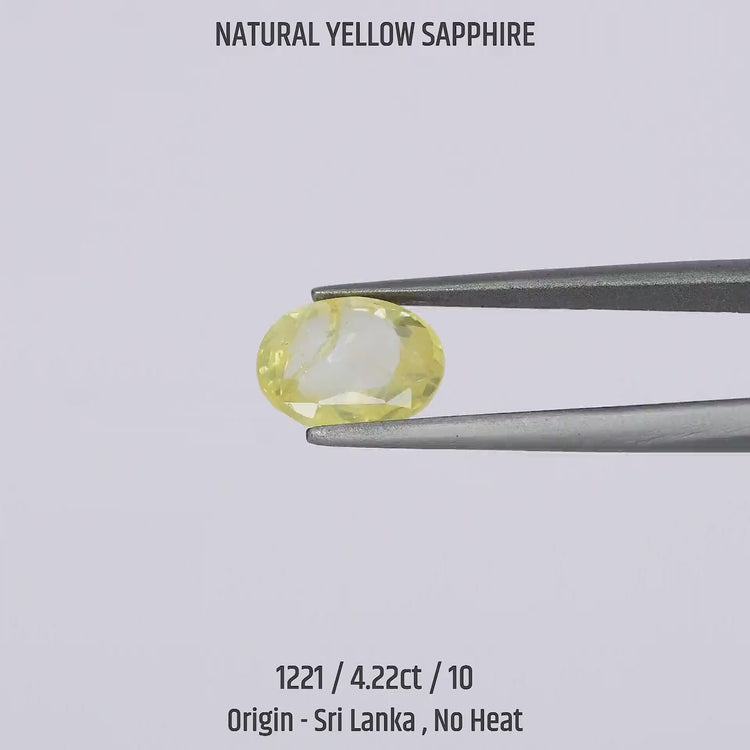 Yellow Sapphire - 1221-4.22Ct-10