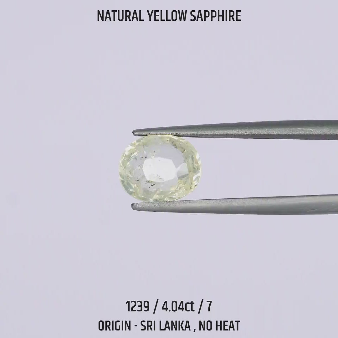 Yellow Sapphire - 1239-4.04Ct-7