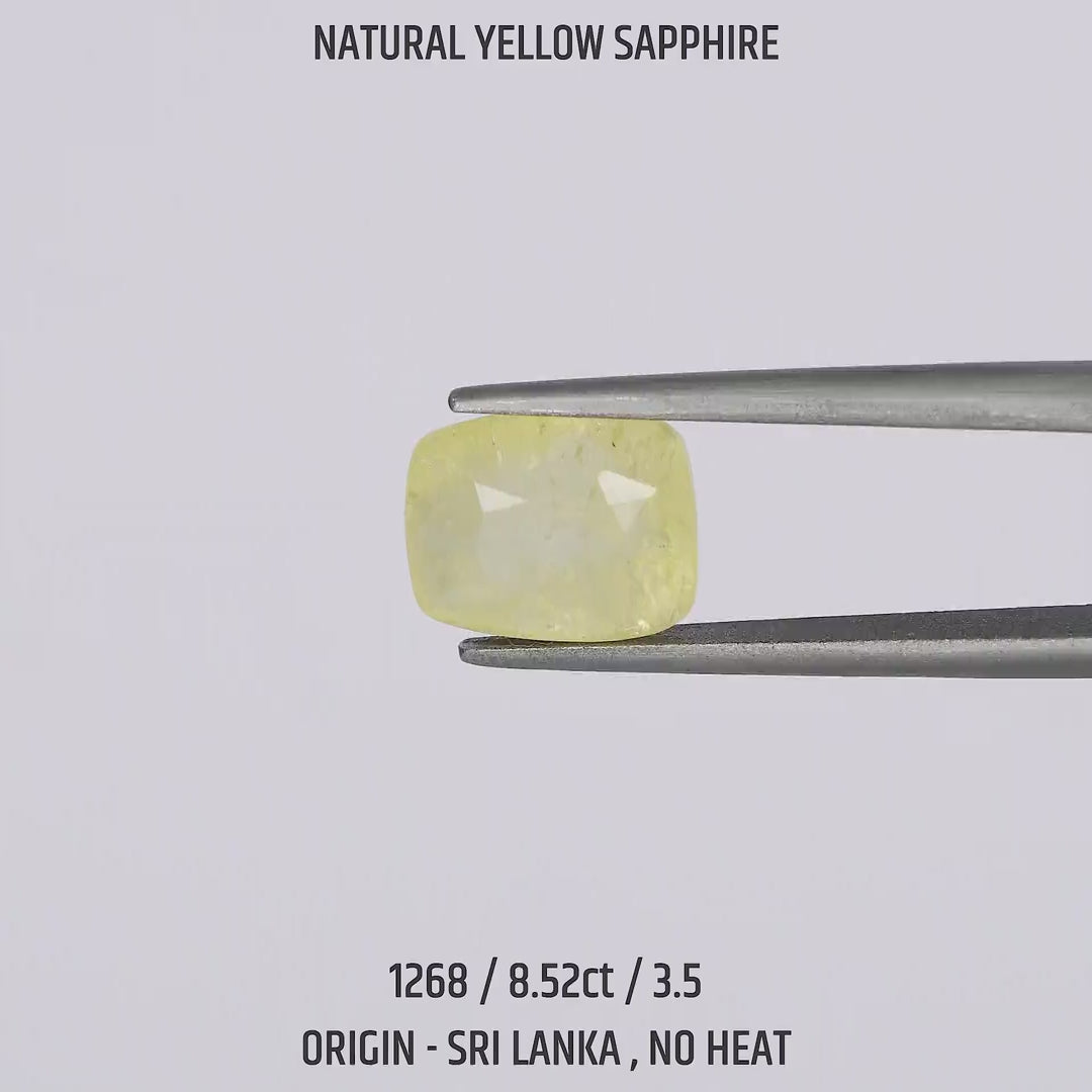 Yellow Sapphire - 1268-8.52Ct-3.5